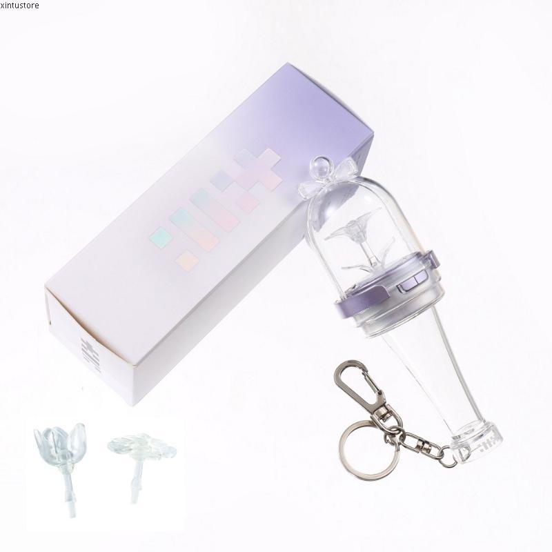 Kpop ILLIT Mini Lightstick พวงกุญแจ Wonohee Minju คอนเสิร์ต Glow Stick พวงกุญแจ