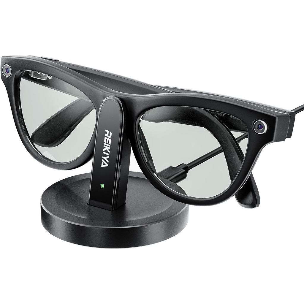 REIYA แท่นชาร์จสําหรับแว่นตาอัจฉริยะ Ray-Ban Meta, แท่นชาร์จแบบพกพาสําหรับ Wayfarer, Headliner, Skyl