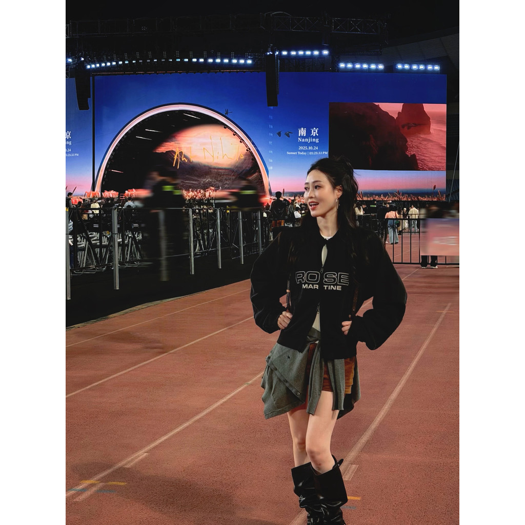 KXD4 marti Irregular Patchwork Washed Vintage Jacket Terry Coat Couple