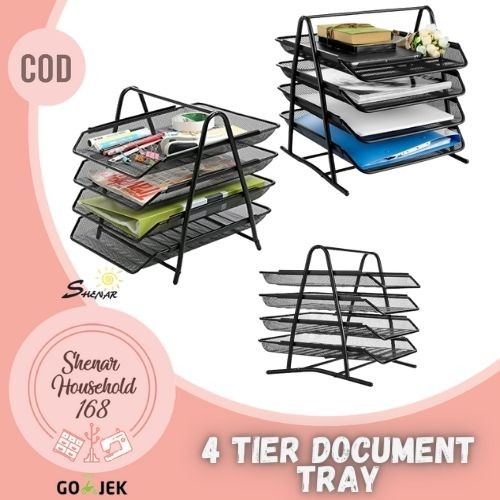 ตะแกรง 4-TIER DOCUMENT RACK / ตะแกรงกระดาษ 4-TIER / 4-LAYER DOCUMENT TRAY