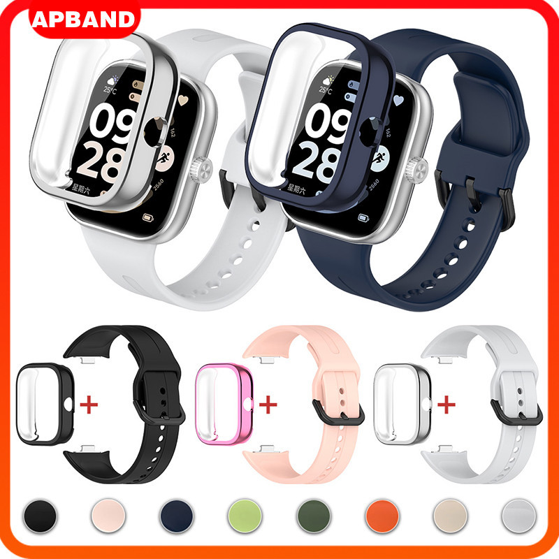 For Smartwatch Xiaomi Redmi Watch 6 5 4 สายรัดข้อมือซิลิโคน นุ่ม ยืดหยุ่น กันกระแทก TPU เคสป้องกันหน้าจอ สำหรับ