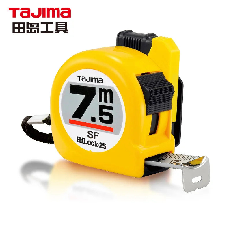 TAJIMA 1001-1911 HILOCK TAPE RULES เมตริก Imperial ความแม่นยําสูงสองด้านสําเร็จการศึกษาเทปเหล็กวัดหั