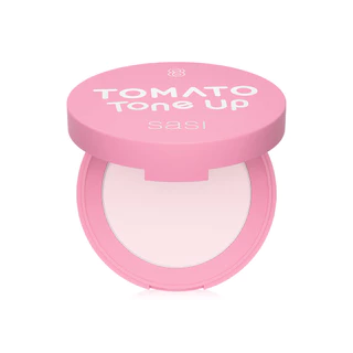 SASI Tomato Tone Up Compact Powder 4.5g แป้งอัดแข็งมะเขือเทศ ศศิ อัพผิวเนียนใส แลดูอมชมพูกระจ่างใส พร้อมคุมมันนาน.