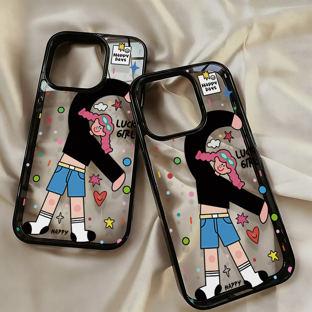 เคสโทรศัพท์ for iPhone 13 11 15 16 Pro Max Case iPhone 11 12 14 17 Pro Max 13 15 Pro 17 Air Acrylic 2 in 1 อะคริลิค ราคา ถูกที่สุด ดีลบีเคเค แกลเลอรีภาพที่ 3