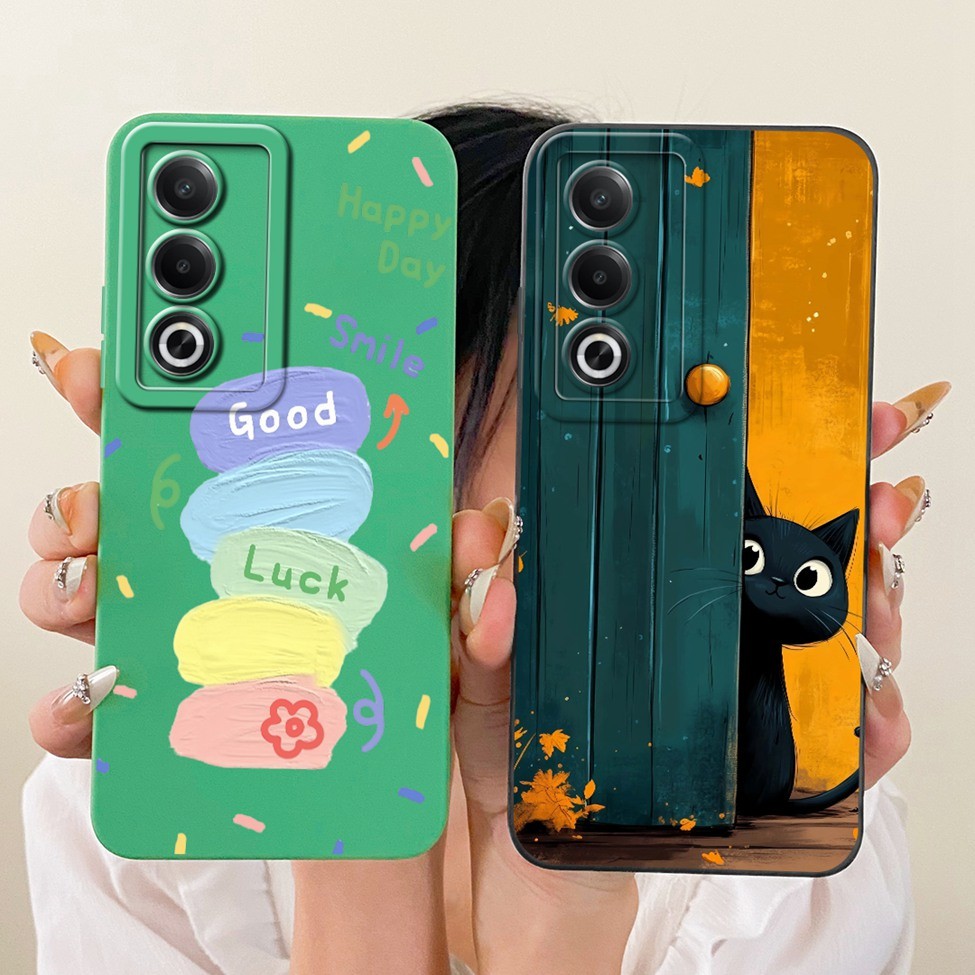 Cover Oppo A3x จีน 5G กรณี PKD130 ซิลิโคนแฟชั่นหรูหรา Kawaii น่ารัก 2D ทาสีเคสโทรศัพท์ Opo A3x จีน 5