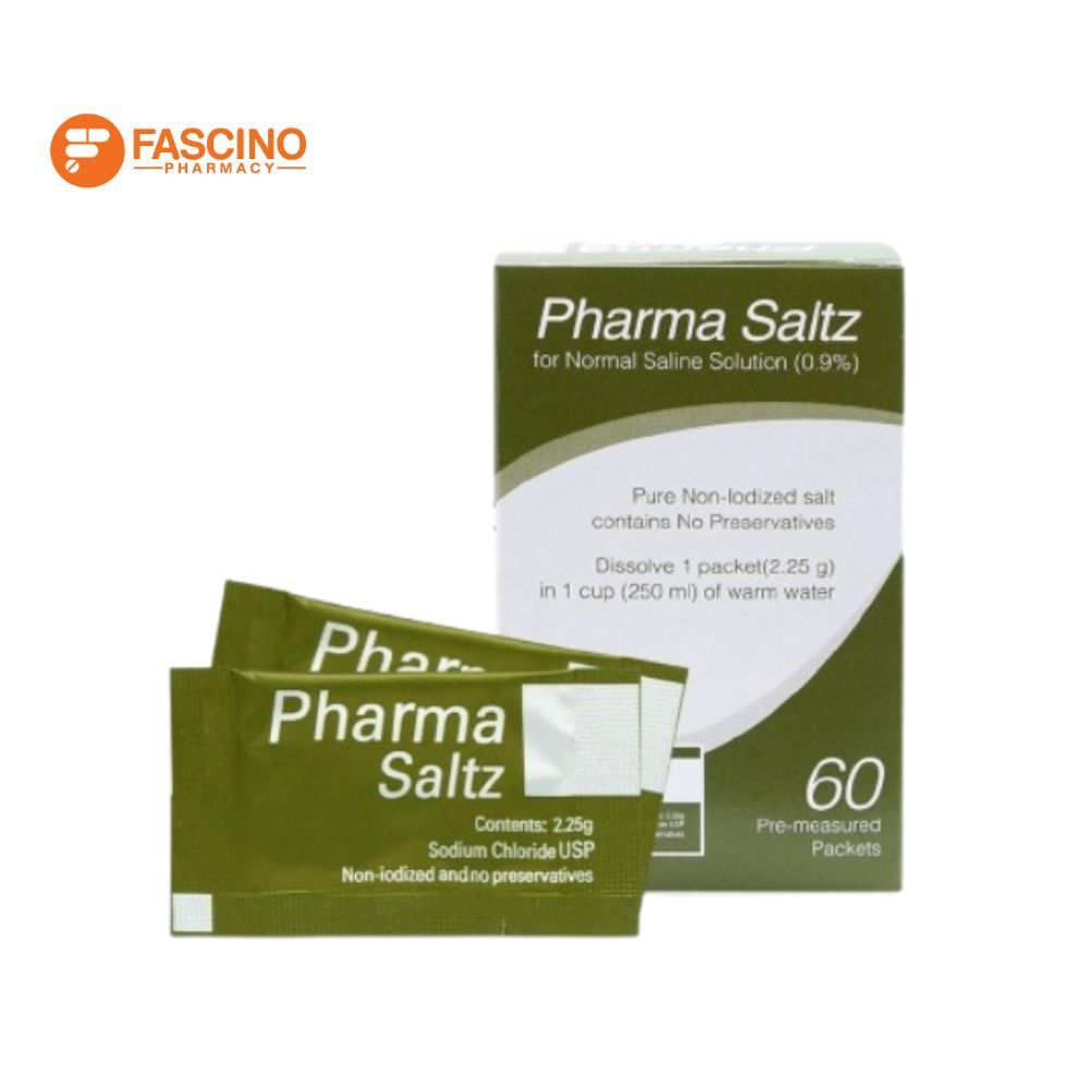 Pharma Saltz For Nasal Rinse ฟาร์มาซอลฟ์ เกลือล้างจมูก (กล่อง 60 ซอง)
