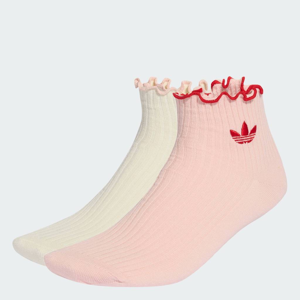 adidas Lifestyle RUFFLE SOCKS 2 PAIRS Women White KR3430
