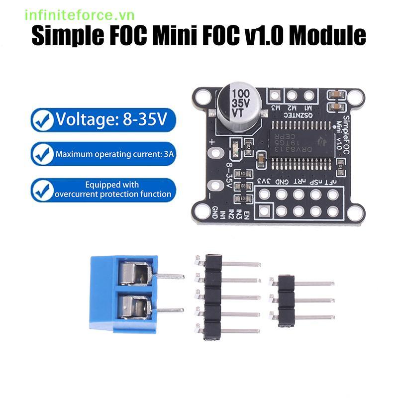 INVN Simple FOC Mini DRV8313 โมดูล DC มอเตอร์แบบไม่มีแปรงบอร์ด SVPWM ควบคุม DC 8-35V [VN]