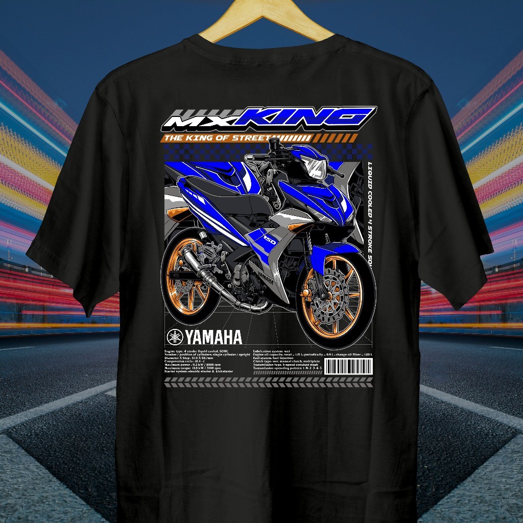 เสื้อยืดมอเตอร์ไซค์ MX King 150 Street // เสื้อยืด MXKING // Jupiter MX KING เสื้อยืด // เสื้อยืด MX