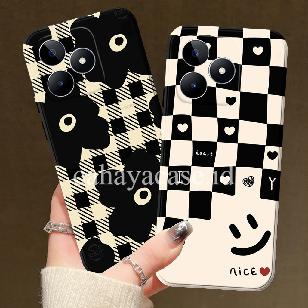 Softcase สําหรับ Realme C53 C51 C51s หมายเหตุ 50 Motif Sm1le กันชน Tpu ซิลิโคนทุกประเภท