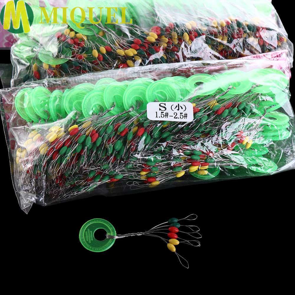 MIQUEL 600pcs Fishing Space Beans สายตกปลา Tackle น้ําหนักเบาลอยยางตกปลา Stopper Bobber Stopper ปลาค
