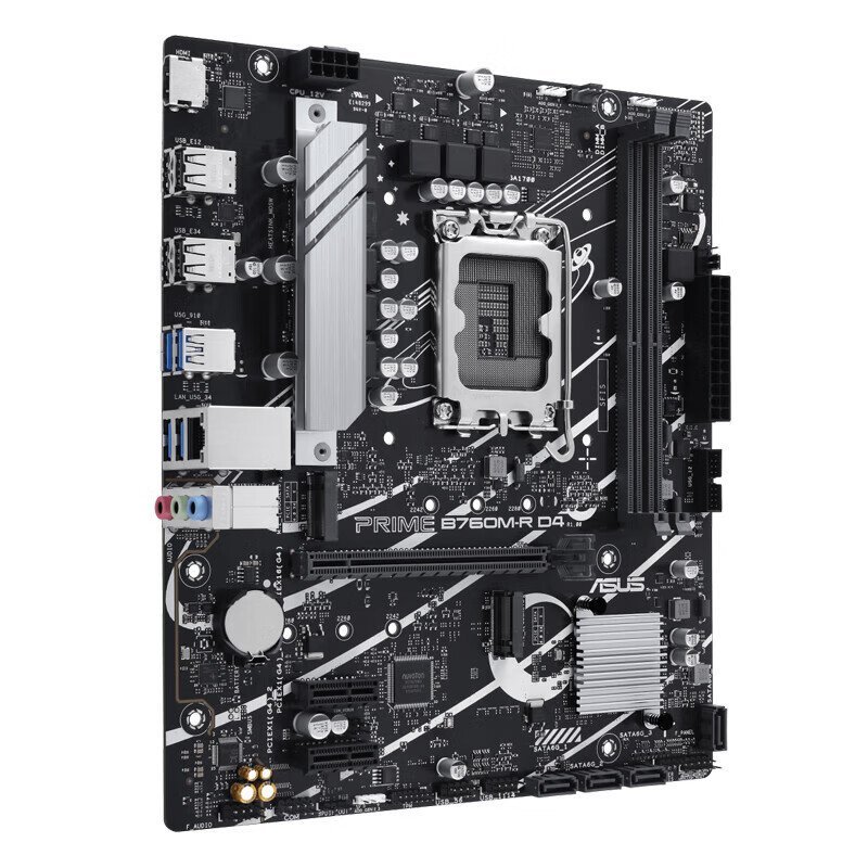 เหมาะสําหรับ Hua/Shuo PRIME B760M-R D4 เมนบอร์ดคอมพิวเตอร์เดสก์ท็อปเกมเมนบอร์ดสนับสนุน i5 i7 12