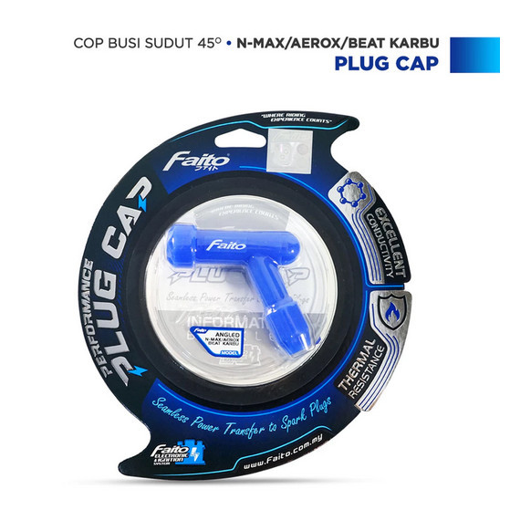 [ 45 ANGLE ] SCOOTER NMAX155 / NVX155 / NVX 155 / NMAX 155 FAITO RACING SPARK PLUG CAP 45 ANGLE