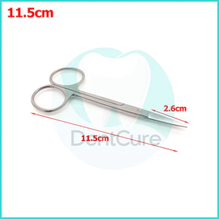กรรไกรศัลยกรรมจักษุ สแตนเลสตรง สำหรับทันตกรรม Operating Scissors กรรไกรผ่าตัด สแตนเลส ปลายตรง