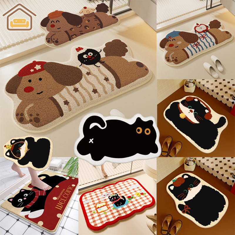 พร้อมส่ พรมนิ่ม พรมเช็ดเท้าห้องน้ำ พรมการ์ตูน 40×70cm ดูดซับน้ำ แห้งไว พรมกันลื่น
