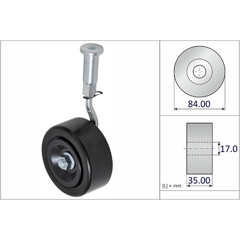 ลูกรอกสายพานหน้าเครื่อง NISSAN NAVARA D40 2005- YD25 YD25DDTi 2.5 รุ่นมีขา