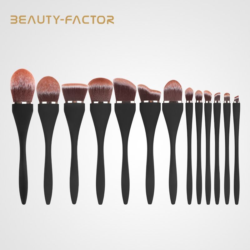 กวางโจว Wechat Trading Co., Ltd. ความงาม-FACTOR/สวย FACTOR สีดํา Yao 13 แปรงเครื่องสําอางอายแชโดว์ B