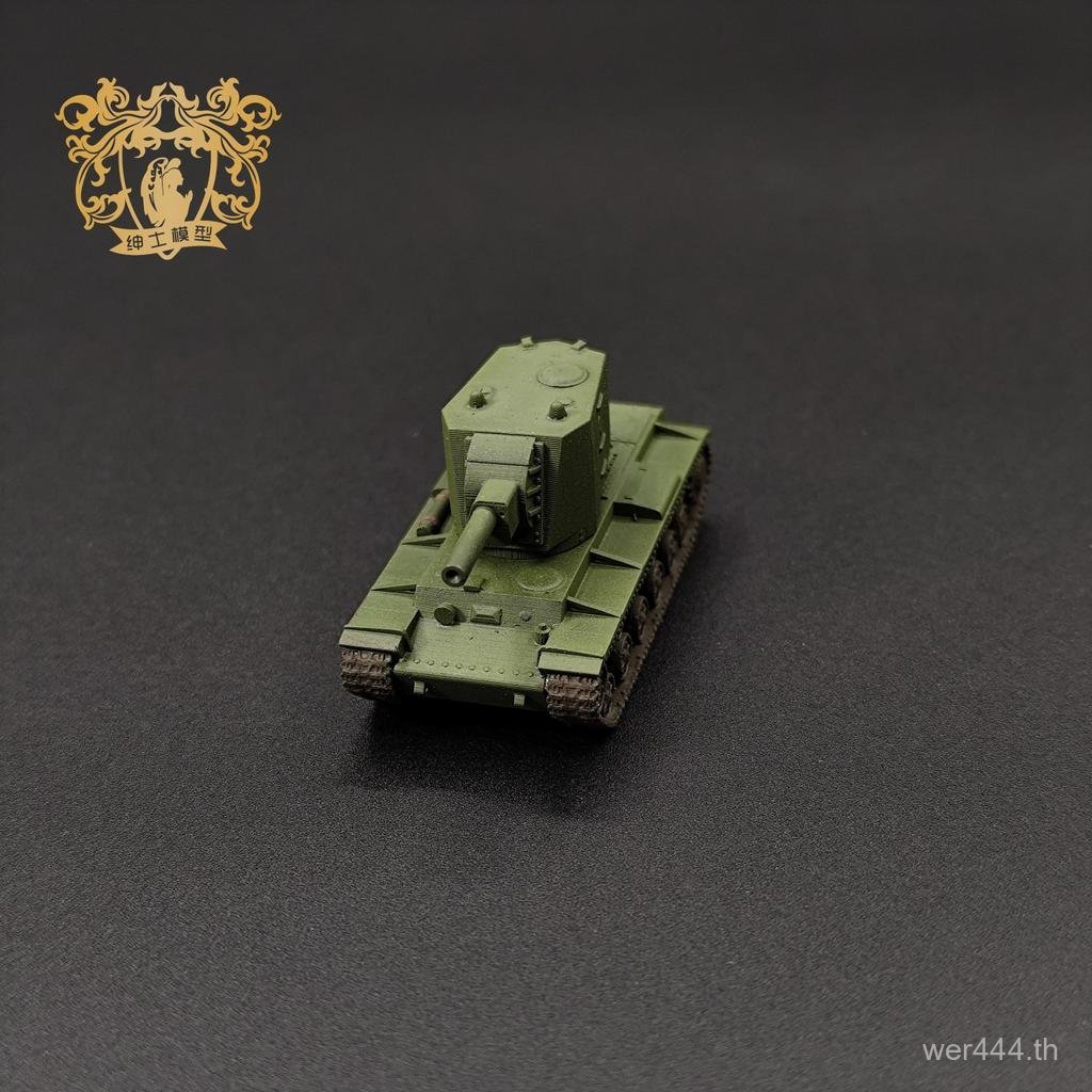 สินค้าใหม่ KV-2 Heavy Tank [Turrent Improvement Type] 1/144 Scale Tank Model