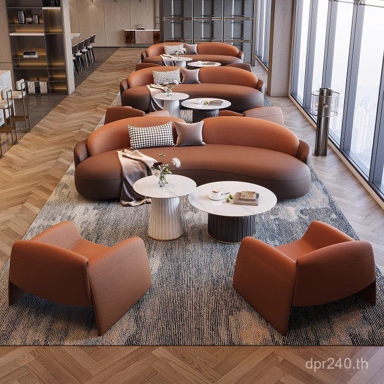 สํานักงาน VIP Arc Rest Area Negotiation ล็อบบี้เชิงพาณิชย์โซฟาแผนกต้อนรับโรงแรม Modern Minimalist St