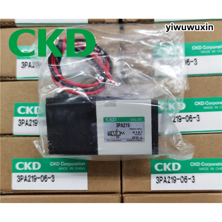 CKD Solenoid วาล์ว 3PA119-M5-3 3PA219-06-3 3PA219-06-P-3 3PA119-M5-P-3 3PB119-00-3 4JA219-06-E2-3 3P