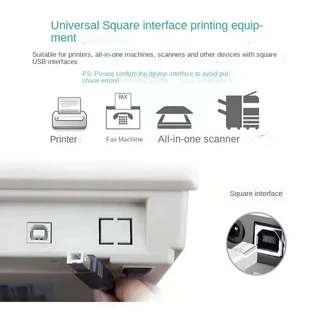 1.5/3/5M สายเครื่องพิมพ์ USB 2.0 สำหรับกล้องEpson HP Canonเครื่องพิมพ์เครื่องพิมพ์Usb