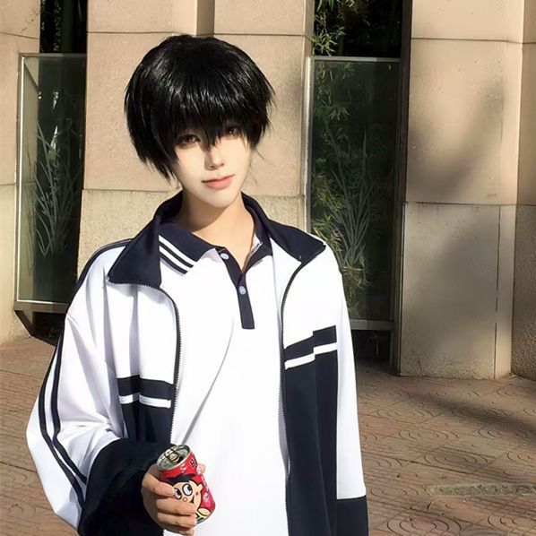 Mou Mou Novel cos Jiangtian Shengwang ชุดนักเรียนสามชุดอะนิเมะคอสเพลย์แจ็คเก็ตเสื้อยืดเวอร์ชั่นวิทยา