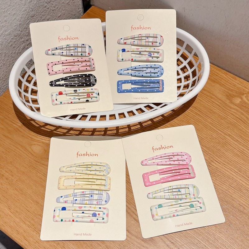 กิ๊บติดผมสีสันสดใสสำหรับเด็กสไตล์เกาหลี เครื่องประดับผมแบบคลิป - รูปที่ 5