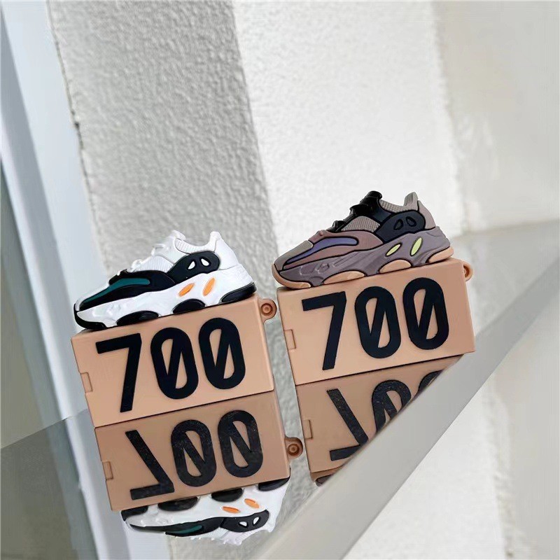 Street Wear รองเท้าผ้าใบกล่อง aipodsชุดหูฟังบลูทูธไร้สายรุ่น1/2/3 airpods เคสป้องกันเคสป้องกันที่เหม