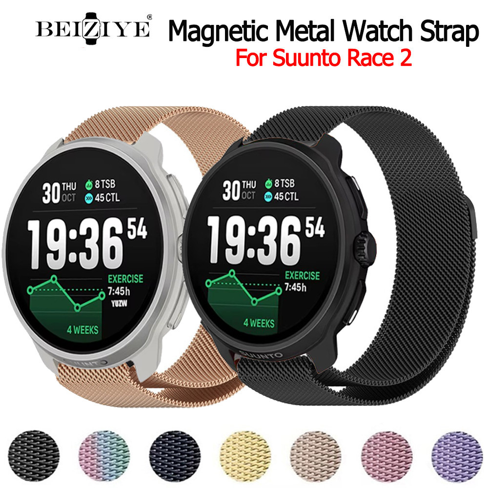 สาย สำหรับ Suunto Race 2 สายนาฬิกาข้อมือ สเตนเลส สำหรับ สำหรับ Suunto Race 2 นาฬิกาอัฉริยะ