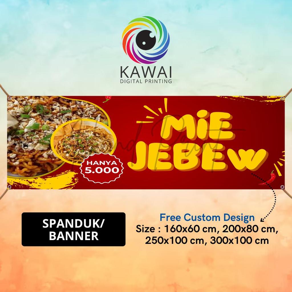 MMT Jebew Noodle Banner Rp. 5000 ขอได้ 300x100CM