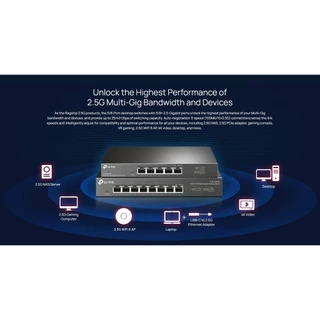 (มีส่งด่วน) TP-Link SG105-M2 / SG108-M2 2.5G Desktop Switch รับประกันศูนย์ไทย