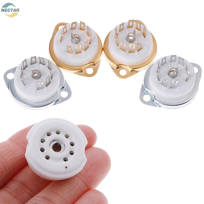 TAR 1 PC แชสซี 9pin เซรามิคหลอดสําหรับ EL84 ECC82 6922 12AX7 N