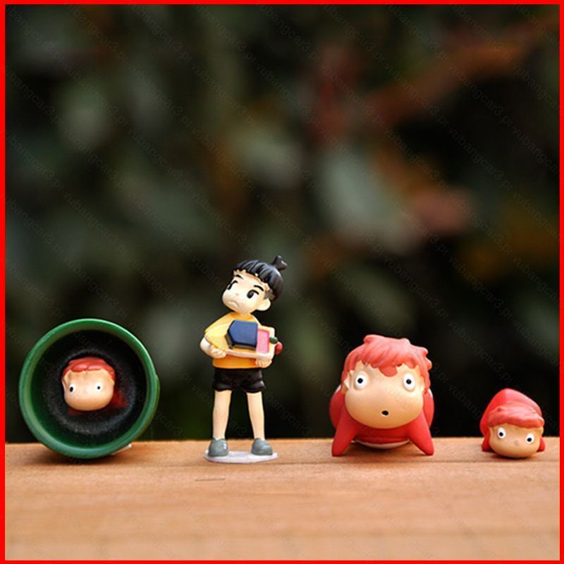 YB3 Totoro Hayao Miyazaki Studio Ghibli Ponyo ในถังพวงกุญแจโทรศัพท์โซ่ของเล่น PVC Sosuke BY3