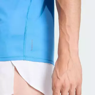 adidas วิ่ง เสื้อวิ่ง Adizero Essentials ผู้ชาย สีน้ำเงิน KA2937