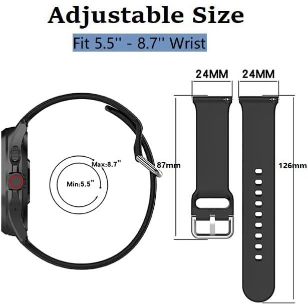 Bands for iTouch Air 4 & iTouch Air 3 44MM Band Soft Silicone Waterproof Adjustable Sport Watch Stra
