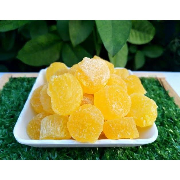 สัปปะรด แกนสัปปะรด สัปปะรดอบแห้ง เกรด A ธรรมชาติ 200g Gane Pineapple (BH)