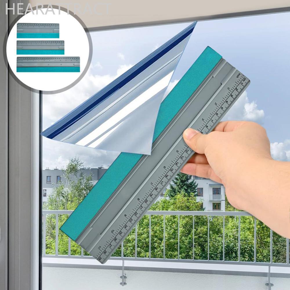 HEARATTRACT รถฟิล์มไวนิลวัดไม้บรรทัดปาดน้ํา Suede Felt Edge Wrapping Applicator พร้อมไม้บรรทัดห่อฟิล