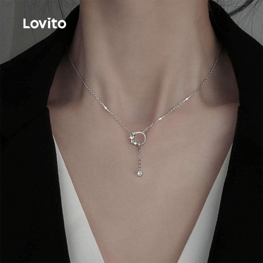 Lovito สร้อยคอโซ่ LCS31A4