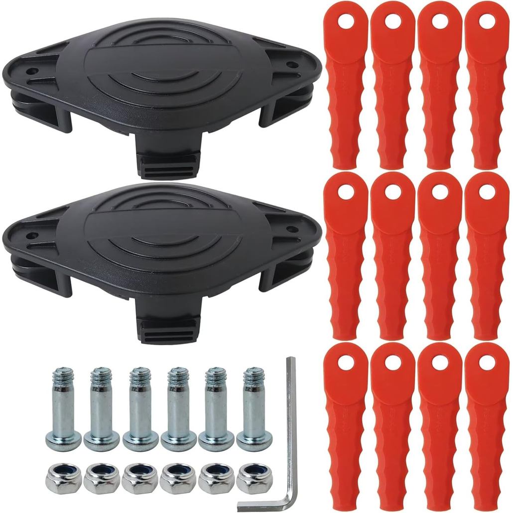 2 AF-100 Polyคาร์บอเนตเปลี่ยนหัวใบมีดสําหรับ Black Decker GH900, GH600, LSTE525, LST300, BESTA510 St