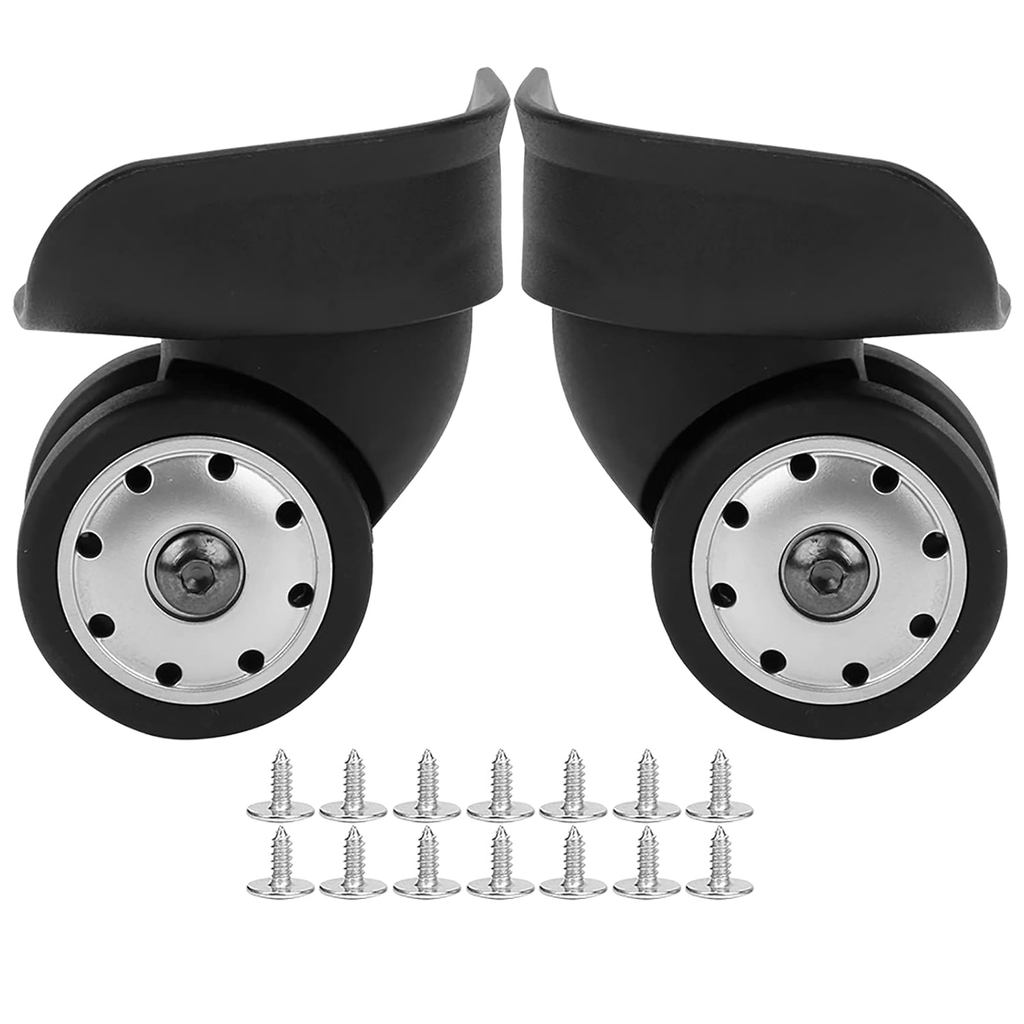 Teror A88 Multi-Hole ล้อ, 2 ชิ้น A88 ขนาดเล็กสีดํารถเข็นกระเป๋าเดินทางล้อ Universal ล้อเปลี่ยนกลางแจ