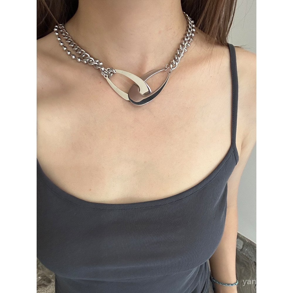 สร้อยคอนัยน์ทรงคลัฟวิกลมหายใจ สไตล์ไซเบอร์ปังก์พร้อมการออกแบบทันสมัย BSS5