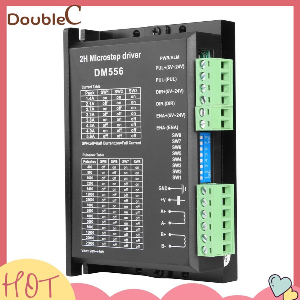 Double C .✿   DM556 น้ําหนักเบา Gadgets Stepper Motor Driver Digital Stepping Motor Controller สําหร