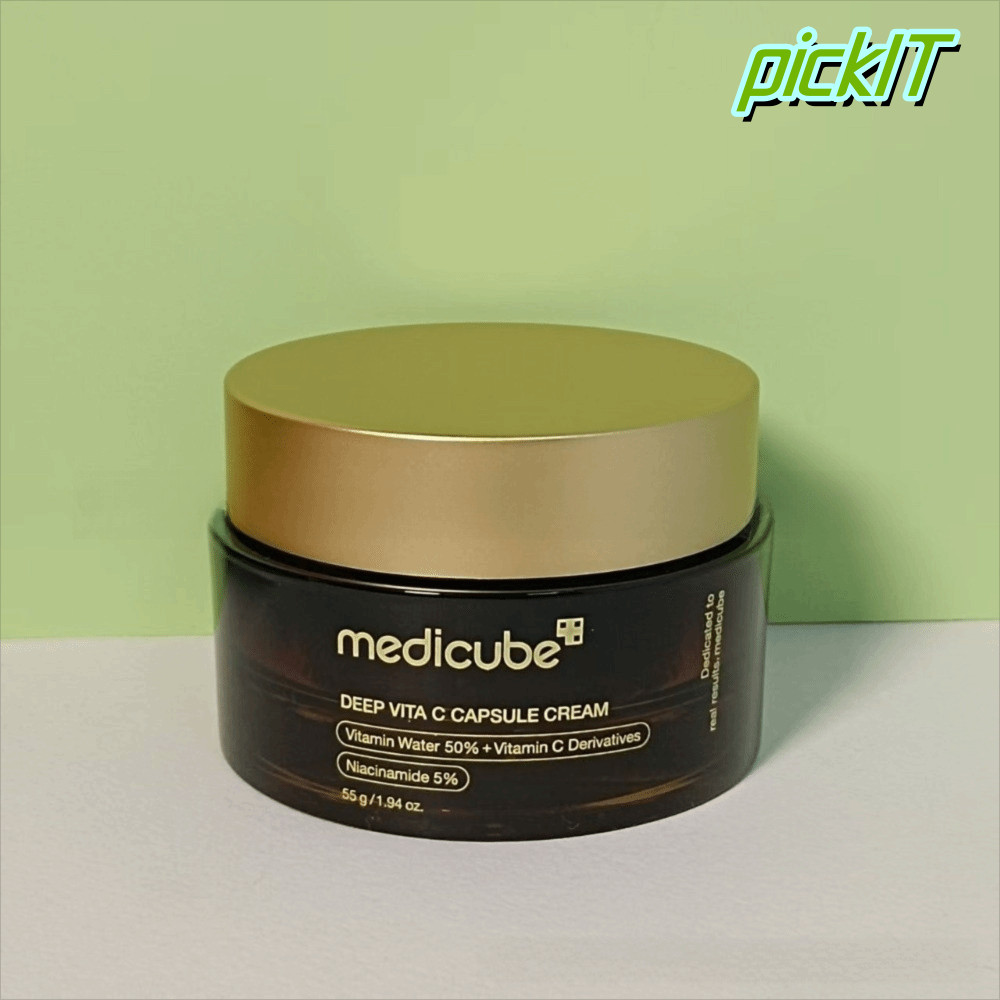 PICKIT Deep Vita C Capsule Cream, Lustrous Lipid Granule Gel คอลลาเจนคอลลาเจนครีมแคปซูล, Brightening