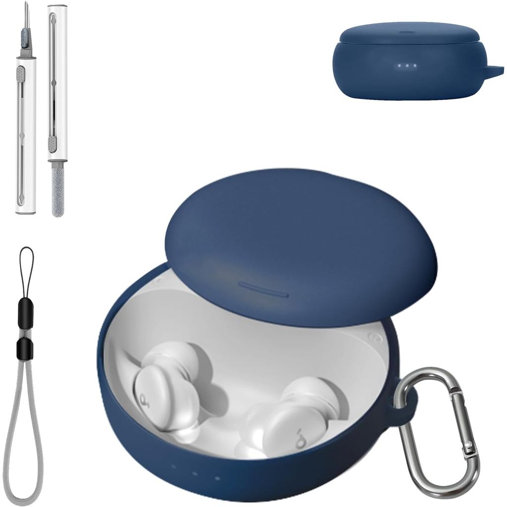 ANKER สําหรับ อังเกอร์ ซาวด์คอร์ นอน ก30 กรณีปกกับชุดทําความสะอาด,ผิวนุ่มซิลิโคนกรณีปกด้วยพวงกุญแจแล