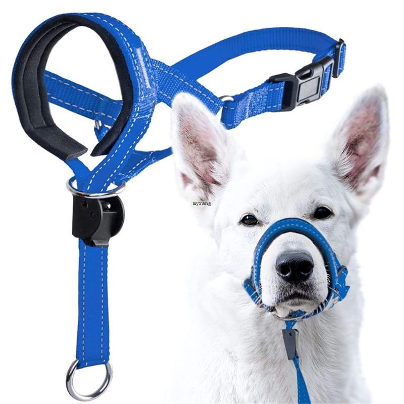 MG Dog Muzzle Nylon Muzzle Secure Muzzle Medium Large Breedings ตะกร้อสะท้อนแสง