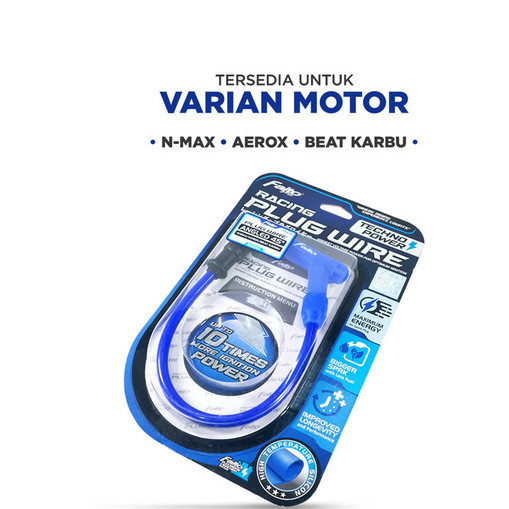 SCOOTER NMAX155 / NVX155 / NVX 155 / NMAX 155 FAITO RACING [ 45 ANGLE ] สายหัวเทียนพร้อมหมวกปลั๊ก