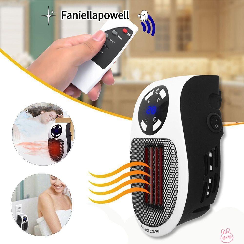 FANIELLAPOWELL เครื่องทําความร้อนไฟฟ้า, มัลติฟังก์ชั่น PTC Handy Heater, แบบพกพา 500W Safe Mini Air 