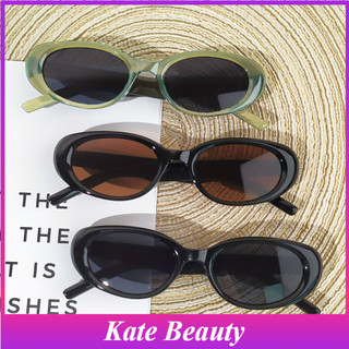 Retro Sunglasses Women and Men Vintage Small Oval Sun Glasses Trendy Y2K Sunglasses