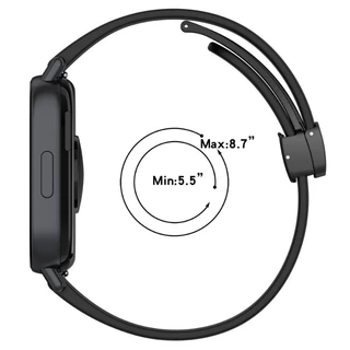 22 มม.ซิลิโคนสําหรับ Redmi Watch 5 Active/Lite Magnetic Buckle สร้อยข้อมือสายนาฬิกา Redmi Watch 3 Active/lite