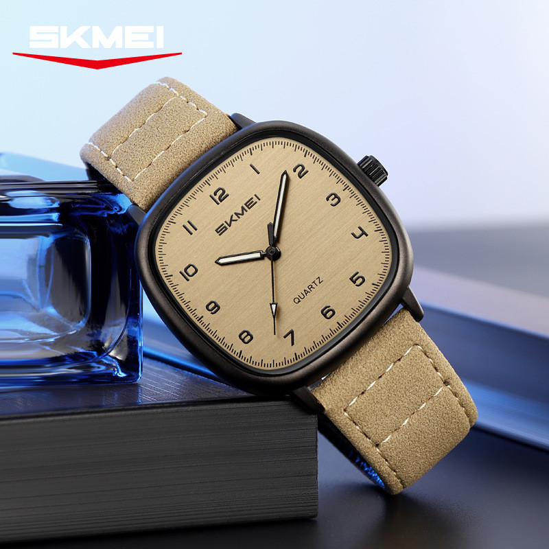 Moment Beautiful Mens Square Quartz Watch Retro Fashion Simple Watch
